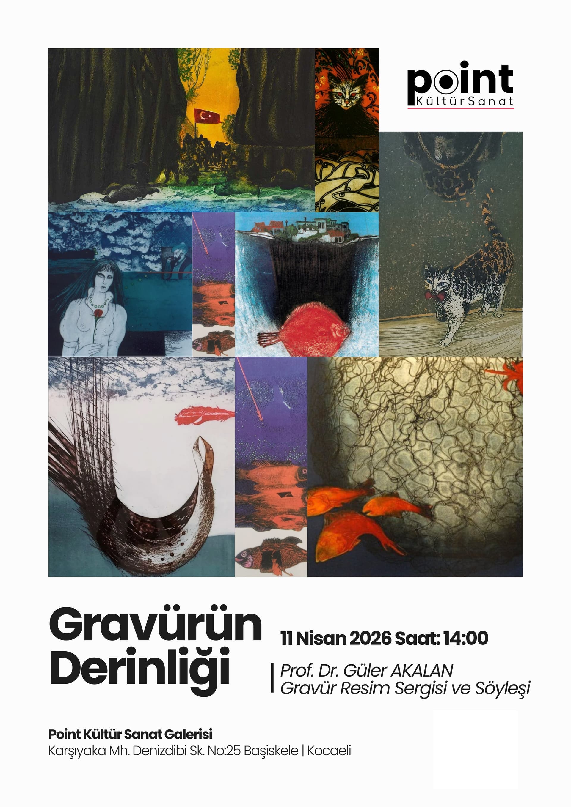 Sergi | Gravürün Derinliği — Prof. Dr. Güler Akalan | Kişisel Resim Sergisi ve Söyleşisi