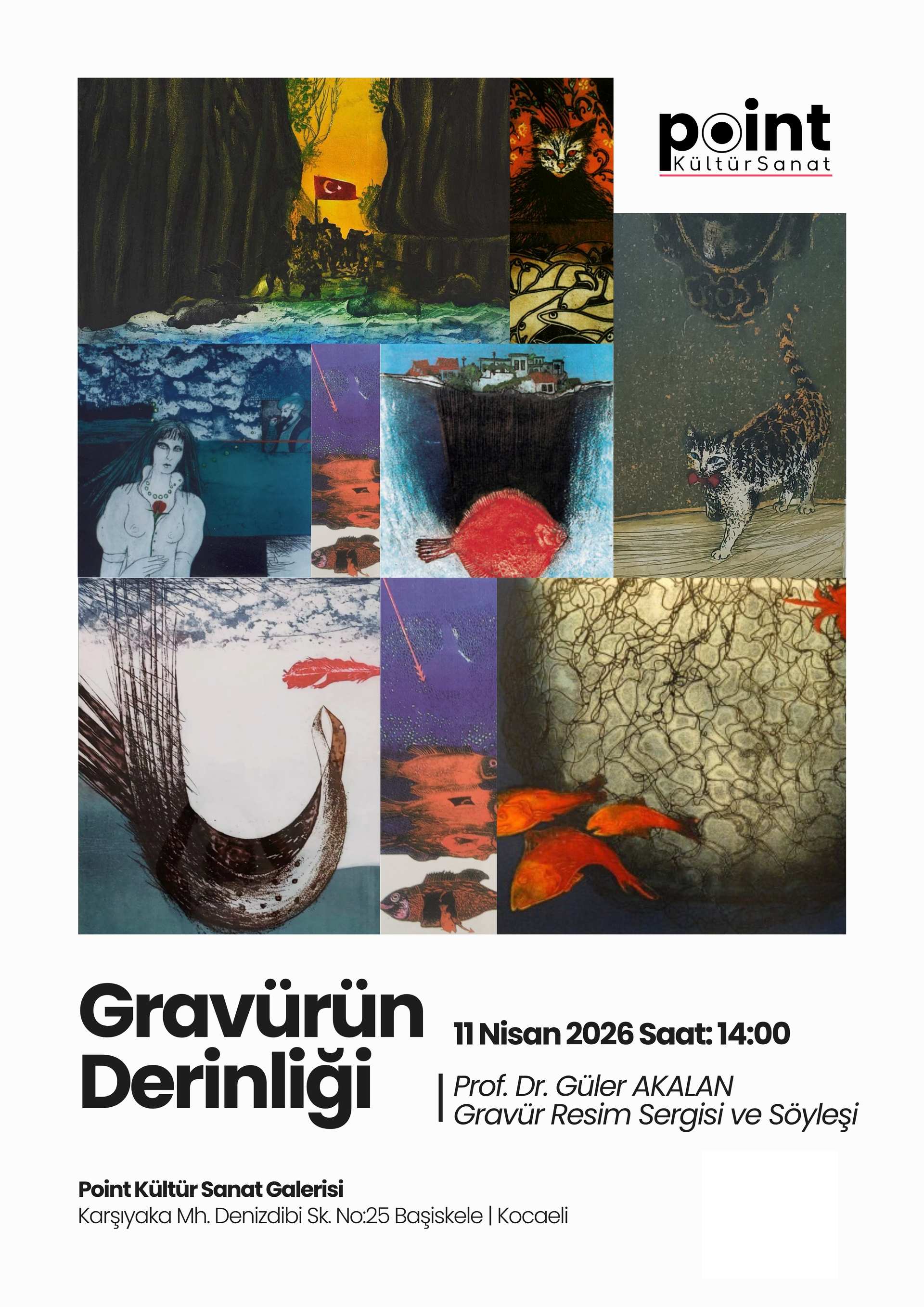 Sergi | Gravürün Derinliği — Prof. Dr. Güler Akalan | Kişisel Resim Sergisi ve Söyleşisi